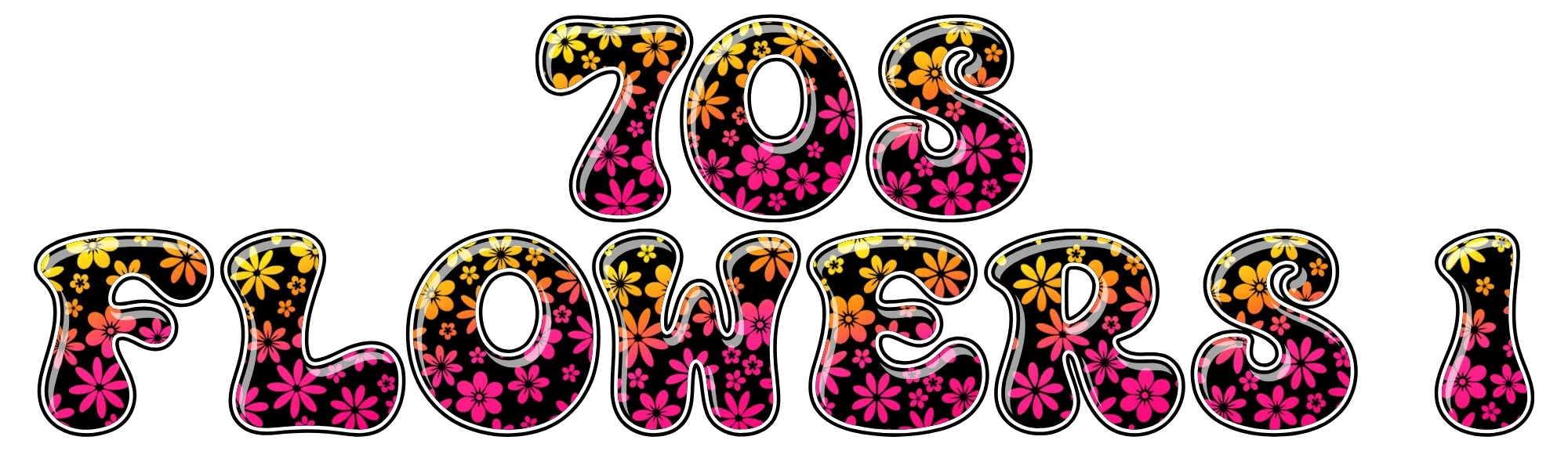 CS-70s-Flowers-1 individual COLRStudio color font preview