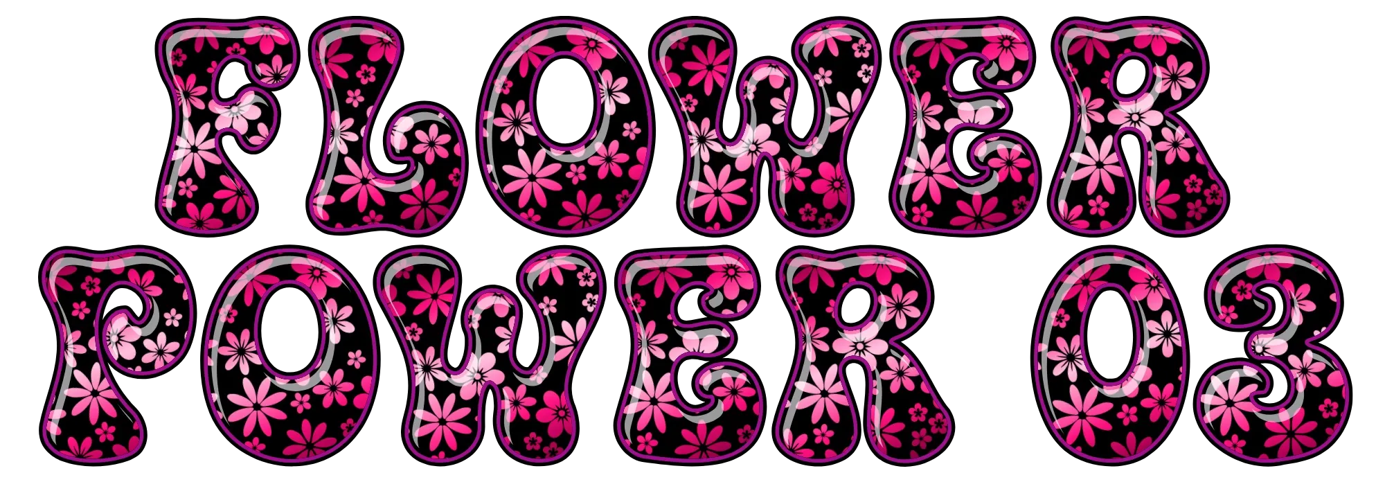 CS-Flowerpower-03 individual COLRStudio color font preview