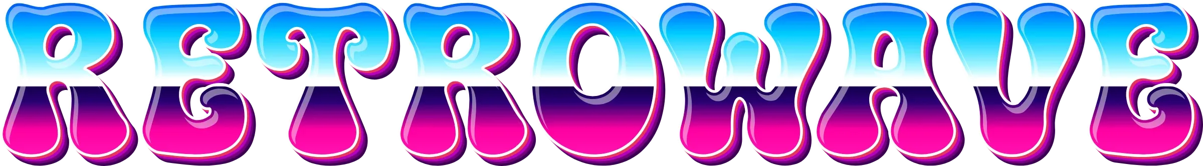 CS-Retrowave-Sunset-01 individual COLRStudio color font preview