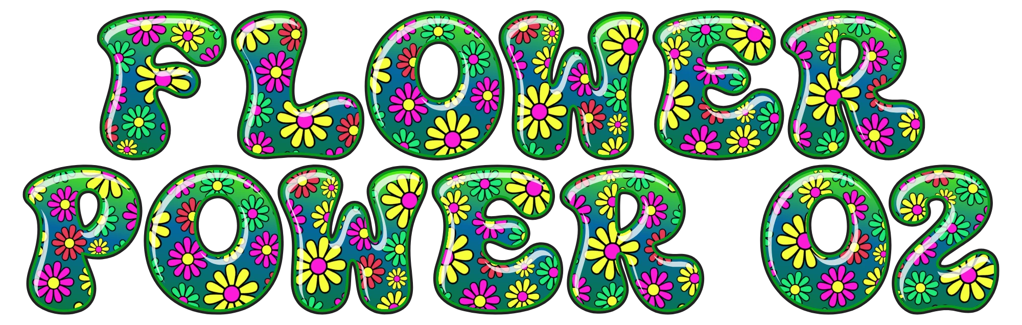 Typeface poster preview for the CS-Flowerpower-02 font