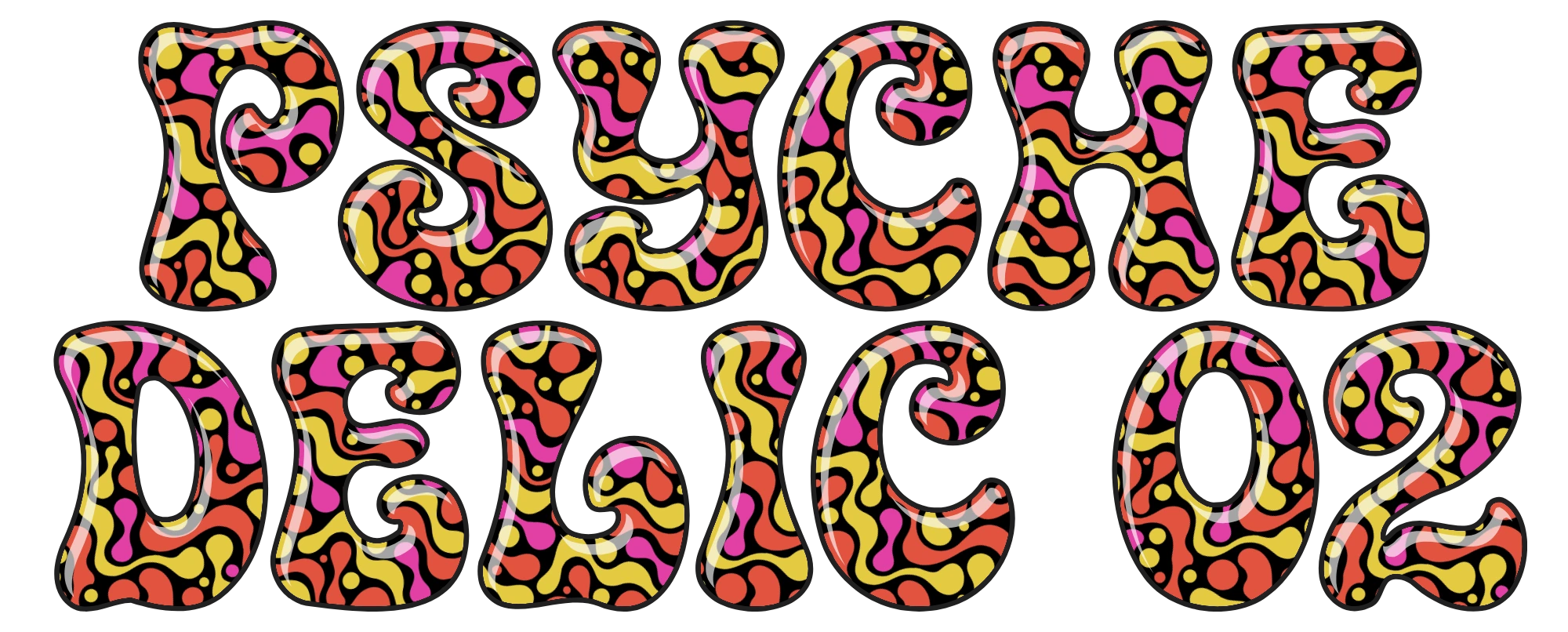 Typeface poster preview for the CS-Psychedelic-02 font